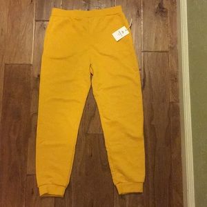 Yellow girls joggers
